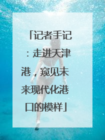 记者手记：走进天津港，窥见未来现代化港口的模样
