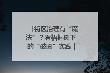 街区治理有“魔法”？看梧桐树下的“破圈”实践｜我在街区当书记