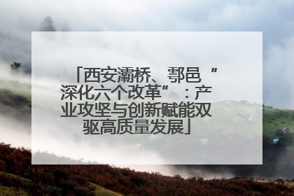 西安灞桥、鄠邑“深化六个改革”：产业攻坚与创新赋能双驱高质量发展