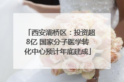 西安灞桥区：投资超8亿 国家分子医学转化中心预计年底建成