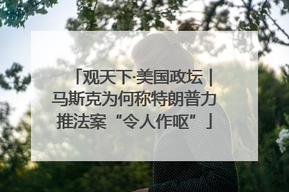 观天下·美国政坛｜马斯克为何称特朗普力推法案“令人作呕”