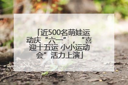 近500名萌娃运动庆“六一”，“喜迎十五运 小小运动会”活力上演