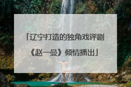 辽宁打造的独角戏评剧《赵一曼》倾情播出