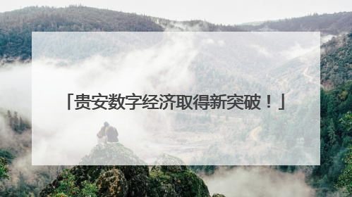 贵安数字经济取得新突破！