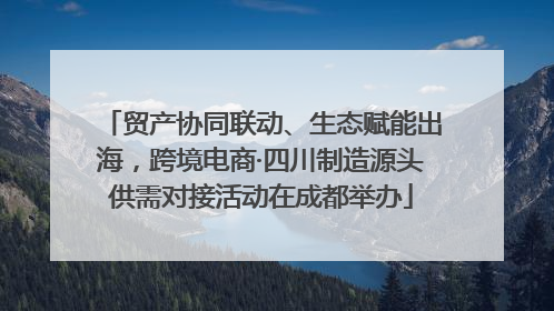 贸产协同联动、生态赋能出海，跨境电商·四川制造源头供需对接活动在成都举办