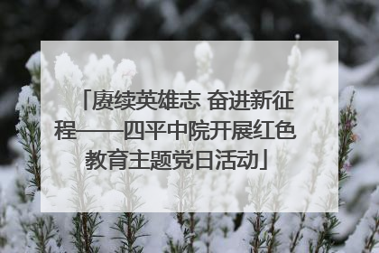 赓续英雄志 奋进新征程——四平中院开展红色教育主题党日活动