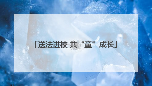 送法进校 共“童”成长