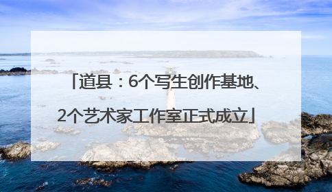 道县：6个写生创作基地、2个艺术家工作室正式成立
