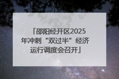 邵阳经开区2025年冲刺“双过半”经济运行调度会召开