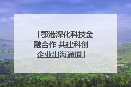 鄂港深化科技金融合作 共建科创企业出海通道