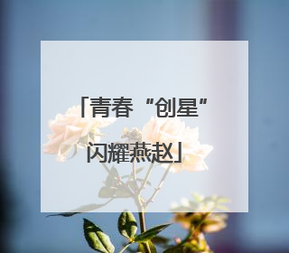 青春“创星” 闪耀燕赵