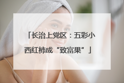 长治上党区：五彩小西红柿成“致富果”