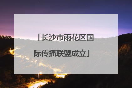 长沙市雨花区国际传播联盟成立