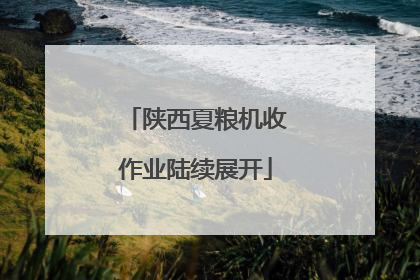陕西夏粮机收作业陆续展开