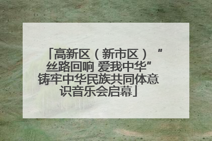 高新区（新市区）“丝路回响 爱我中华”铸牢中华民族共同体意识音乐会启幕