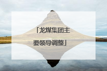 龙煤集团主要领导调整