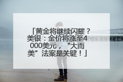 黄金将继续闪耀？美银：金价将涨至4000美元，“大而美”法案是关键！