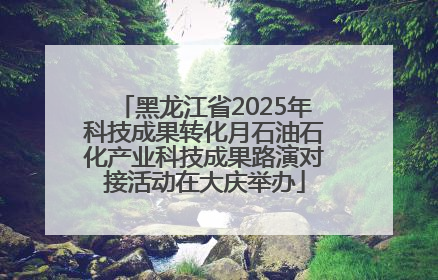 黑龙江省2025年科技成果转化月石油石化产业科技成果路演对接活动在大庆举办