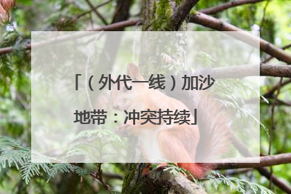 （外代一线）加沙地带：冲突持续