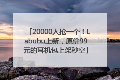 20000人抢一个！Labubu上新，原价99元的耳机包上架秒空