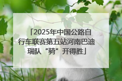 2025年中国公路自行车联赛第五站河南巴迪瑞队“骑”开得胜