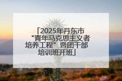 2025年丹东市“青年马克思主义者培养工程”暨团干部培训班开班