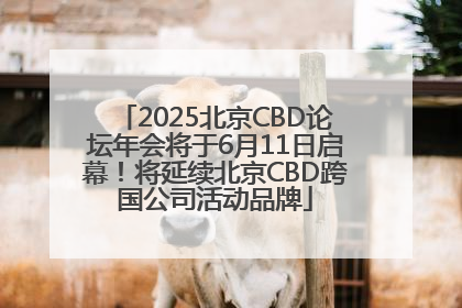 2025北京CBD论坛年会将于6月11日启幕！将延续北京CBD跨国公司活动品牌