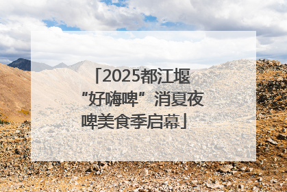 2025都江堰“好嗨啤”消夏夜啤美食季启幕