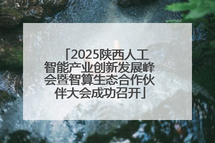 2025陕西人工智能产业创新发展峰会暨智算生态合作伙伴大会成功召开